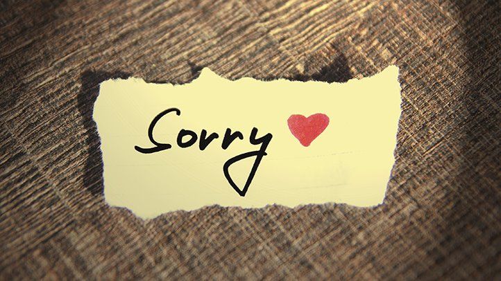 Saying Sorry is better for your health